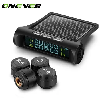 Onever Solar Power Wireless Car TPMS Tire Pressure Monitoring System Car Tyre Pressure Alarm System LCD Display Auto Security
Onever Solar Power Wireless Car TPMS Tire Pressure Monitoring System Car Tyre Pressure Alarm System LCD Display Auto Security