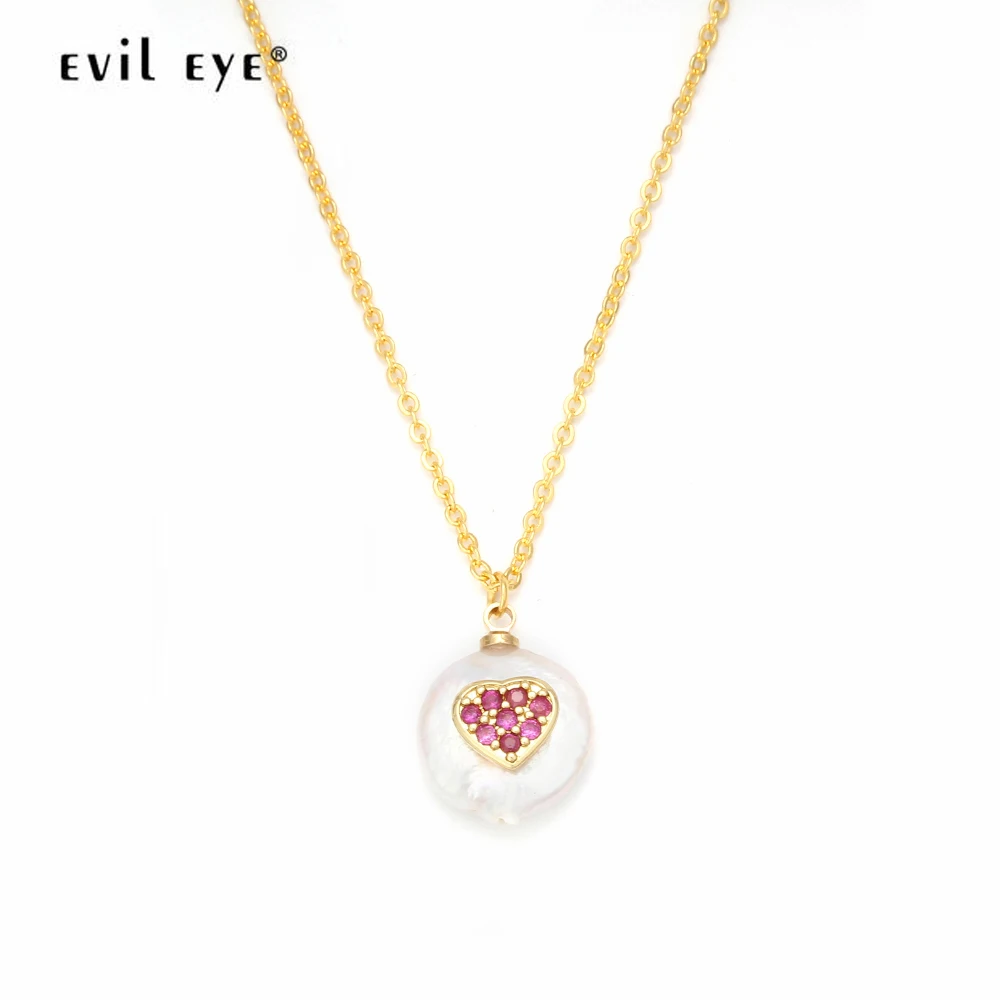 Evil Eye Heart Eye Shape Pearl Necklace Women Gold Chain Choker Jewelry For Women Friends Party Statement Necklace Gift EY6166
Evil Eye Heart Eye Shape Pearl Necklace Women Gold Chain Choker Jewelry For Women Friends Party Statement Necklace Gift EY6166