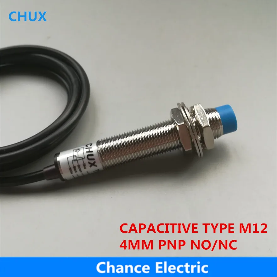 CHUX Cylinder Capacitive Type Proximity Sensor PNP M12 4mm 10-30v DC NO/NC CM12-4-DPA/DPB Capacitance Liquid Switch
CHUX Cylinder Capacitive Type Proximity Sensor PNP M12 4mm 10-30v DC NO/NC CM12-4-DPA/DPB Capacitance Liquid Switch