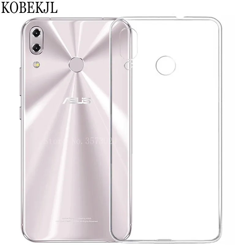 Чехол для Asus Zenfone 5z ZS620KL мягкая прозрачная силиконовая задняя крышка чехол