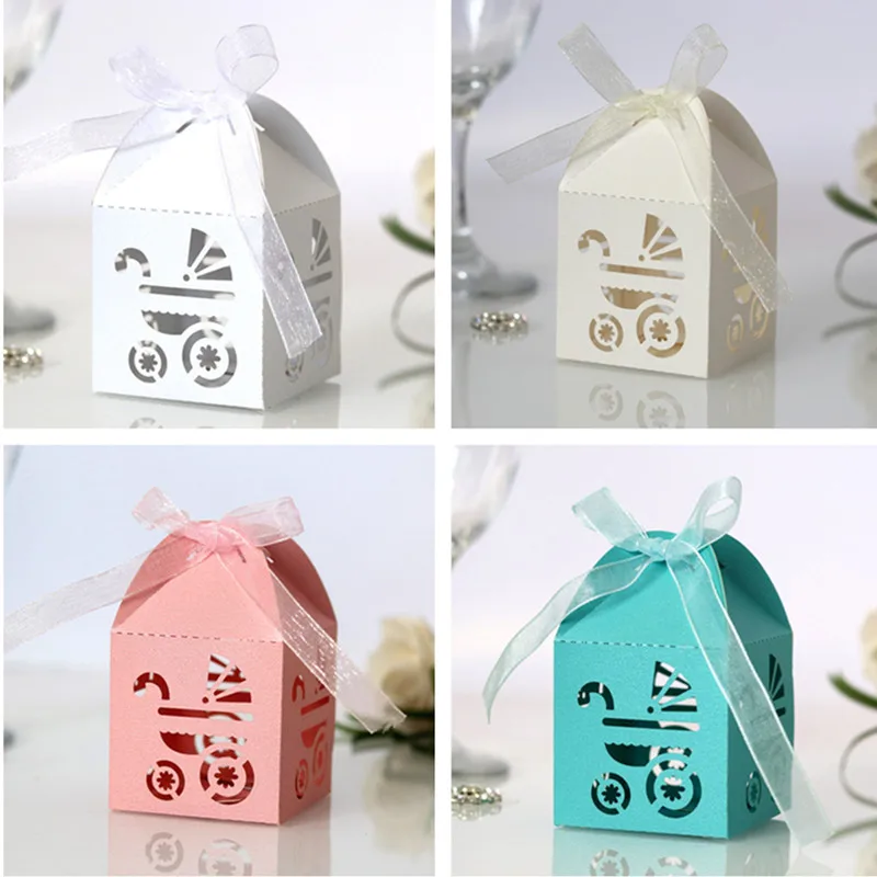50pcs Laser Cut Hollow Carriage Favors Gifts Candy Boxes with Ribbon Dragees Chocolate Mariage Wedding Party Wrapping Paper
50pcs Laser Cut Hollow Carriage Favors Gifts Candy Boxes with Ribbon Dragees Chocolate Mariage Wedding Party Wrapping Paper