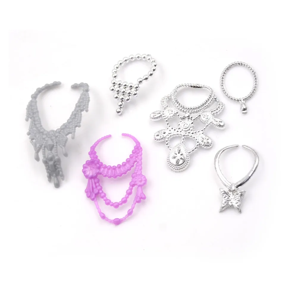 6pcs Fashion Plastic Chain Necklace for Sindy Dolls Accessories