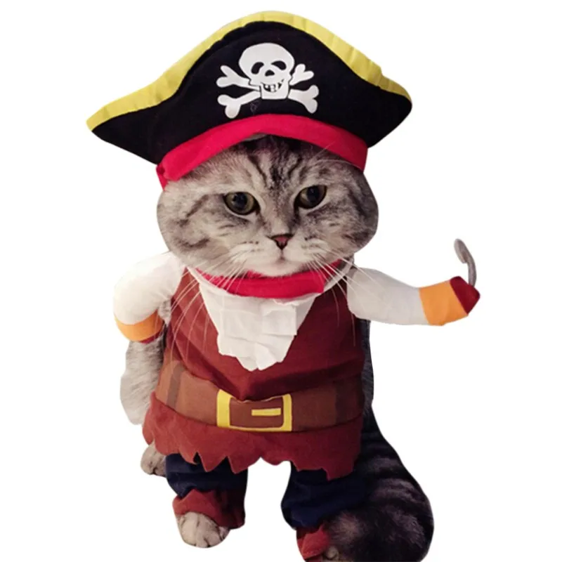 Funny Halloween Cat Clothes Costume Pirate Clothes For Cats Clothing With Hat Dressing Up Cosplay Pet Dog Clothes Costumes 35
Funny Halloween Cat Clothes Costume Pirate Clothes For Cats Clothing With Hat Dressing Up Cosplay Pet Dog Clothes Costumes 35