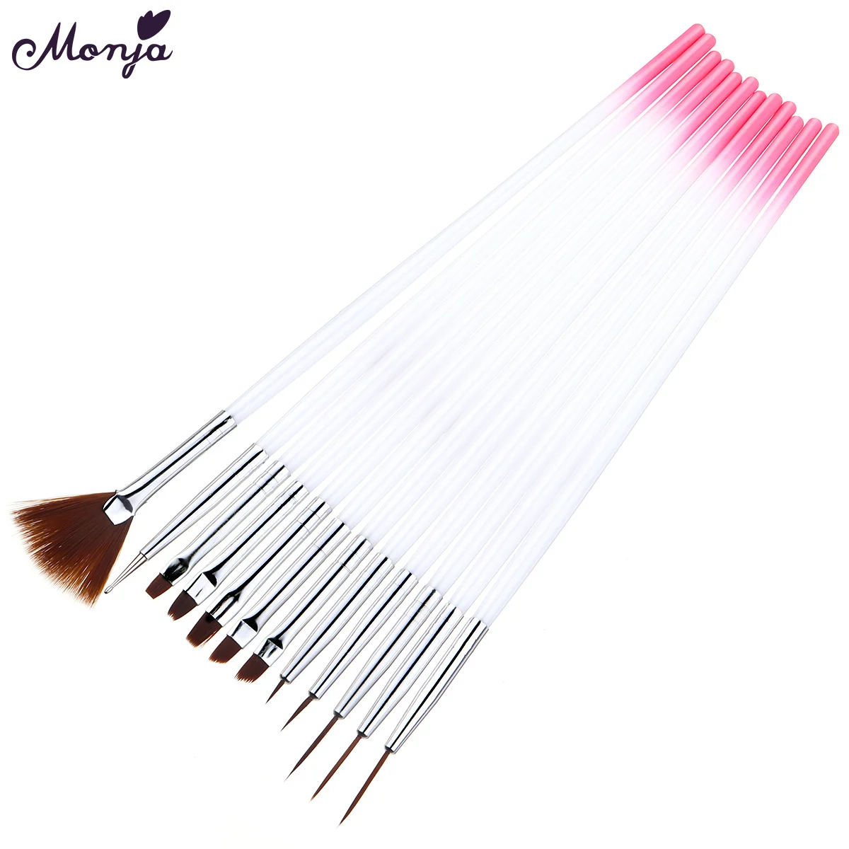 Monja 12 Pcs/Set Nail Art Gel Polish Painting Drawing Gradient Brush Decoration Dotting stripes liner Pen Manicure Tool Set
Monja 12 Pcs/Set Nail Art Gel Polish Painting Drawing Gradient Brush Decoration Dotting stripes liner Pen Manicure Tool Set