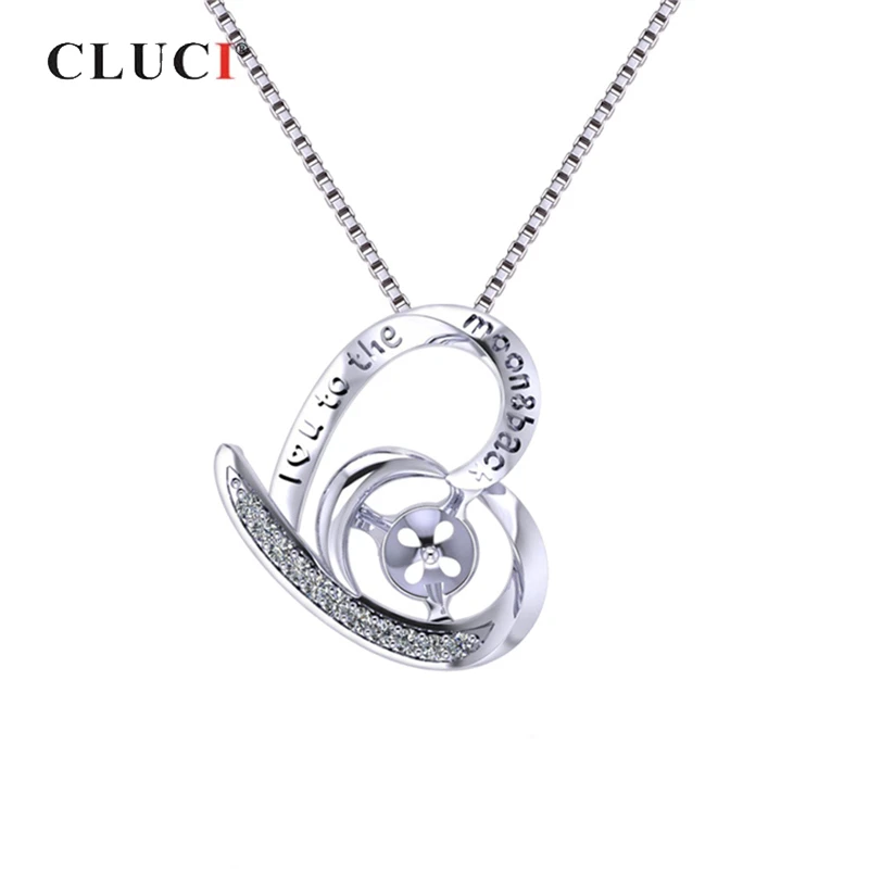 Серебряный кулон CLUCI 925 в виде сердца с цирконом и жемчугом, женская подвеска из искусственного серебра, подарок на день Святого Валентина, SP403SB
Серебряный кулон CLUCI 925 в виде сердца с цирконом и жемчугом, женская подвеска из искусственного серебра, подарок на день Святого Валентина, SP403SB