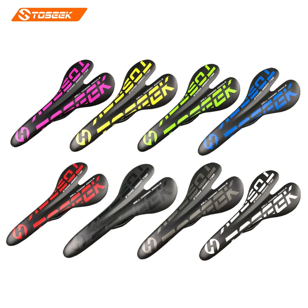 Newest Toseek Matte Carbon Saddle Ultralight Breathable MTB Road Bicycle Saddle Parts Cycling Saddle Fold Bike Front Seat 100g
Newest Toseek Matte Carbon Saddle Ultralight Breathable MTB Road Bicycle Saddle Parts Cycling Saddle Fold Bike Front Seat 100g