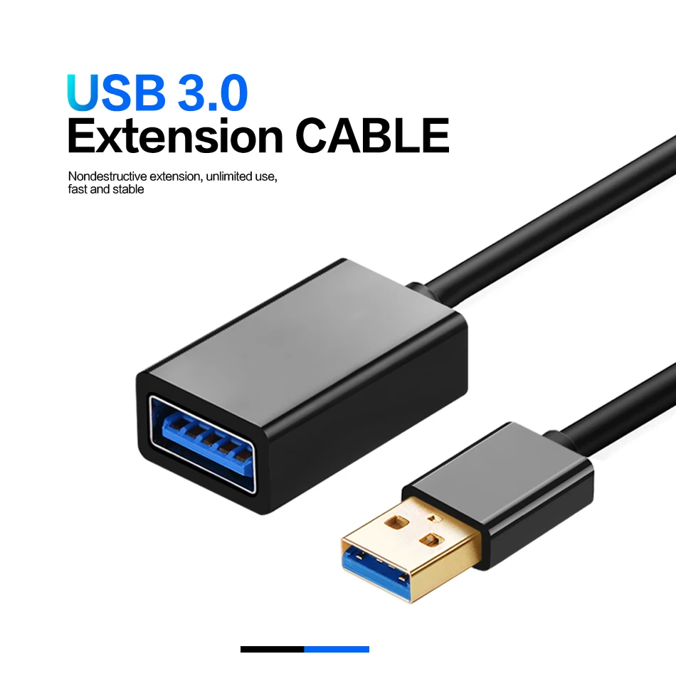 USB 3.0 Extension Cable USB 3.0 2.0 A Male To A Female Extension Data Sync Cable Adapter for Computer Cable USB Extension (1)