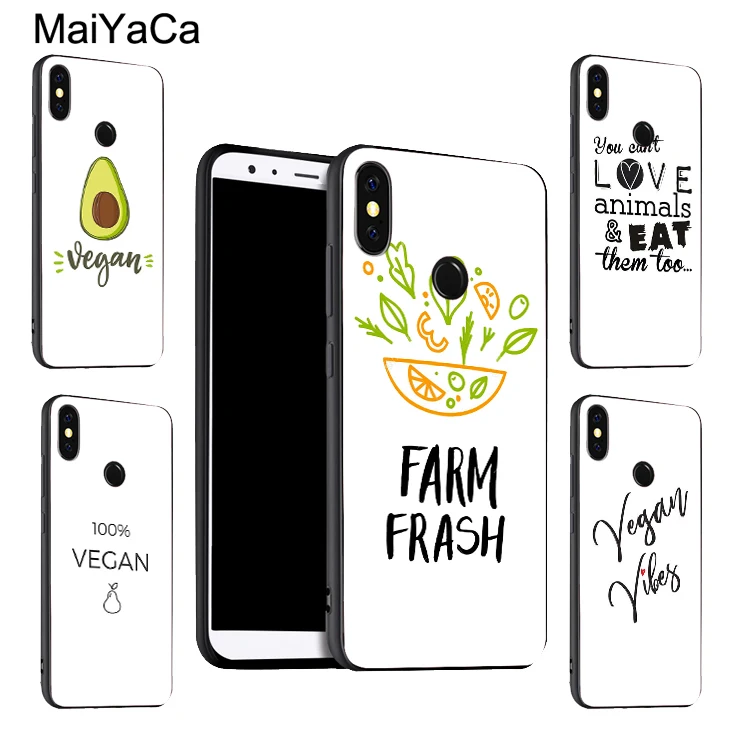 MaiYaCa Vegetarian VEGAN QUOTES Phone Cover For Xiaomi Redmi 5 Plus S2 6A Note 5 Pro 7 5A 4X Mi 8 6X A2 6 9 Max 3 2 Mix 2s Case
MaiYaCa Vegetarian VEGAN QUOTES Phone Cover For Xiaomi Redmi 5 Plus S2 6A Note 5 Pro 7 5A 4X Mi 8 6X A2 6 9 Max 3 2 Mix 2s Case