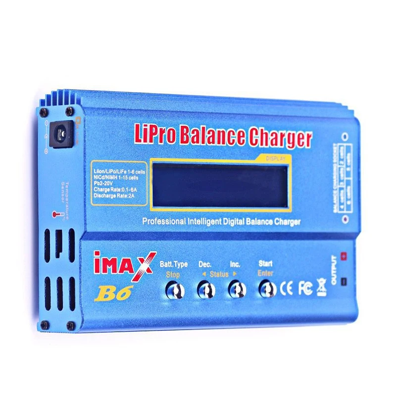 Original IMAX B6 80W Balance Charger Discharger for RC Helicopter nimh nicd Aircraft Intelligent Battery Charger
Original IMAX B6 80W Balance Charger Discharger for RC Helicopter nimh nicd Aircraft Intelligent Battery Charger