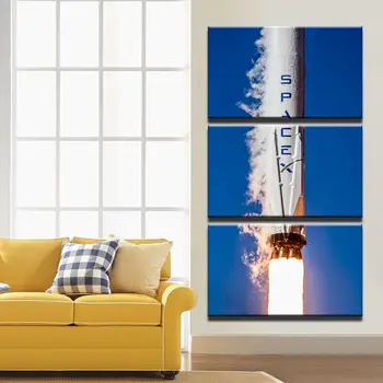 Modular Picture Framework Large Canvas 3 Panel The Falcon 9 Rocket Printed Painting For Bedroom Living Room Home Wall Art Decor
Modular Picture Framework Large Canvas 3 Panel The Falcon 9 Rocket Printed Painting For Bedroom Living Room Home Wall Art Decor