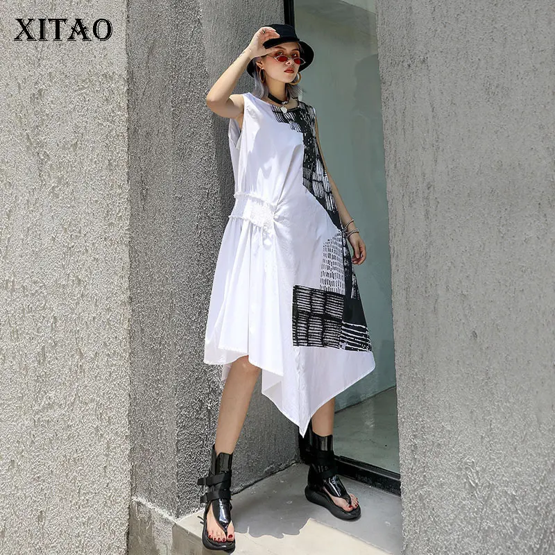 XITAO Pleated Irregular Print Pattern Summer Dress Women O Neck Patchwork Pullover High Waist Casual Korea New WBB4085
XITAO Pleated Irregular Print Pattern Summer Dress Women O Neck Patchwork Pullover High Waist Casual Korea New WBB4085