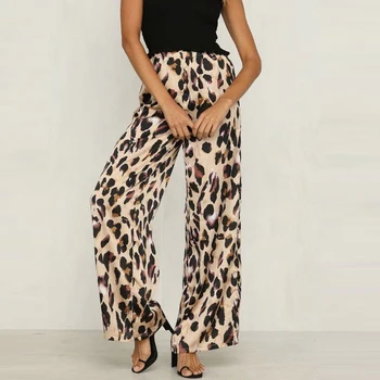 High Waist Sexy Women Leopard Printed Loose Long Length Elastic Waist Wide Leg Pants
High Waist Sexy Women Leopard Printed Loose Long Length Elastic Waist Wide Leg Pants