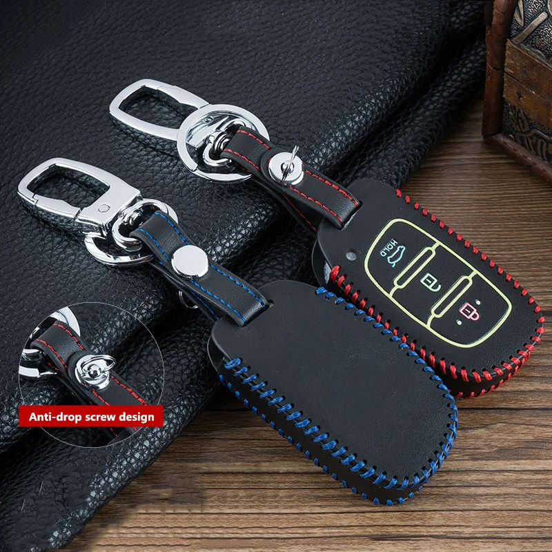 Hand sewing Luminous Leather Car Remote Key Fob Shell Cover Case For Hyundai Hb20 Solaris i10 i20 i30 Elantra IX25 IX35 IX45
Hand sewing Luminous Leather Car Remote Key Fob Shell Cover Case For Hyundai Hb20 Solaris i10 i20 i30 Elantra IX25 IX35 IX45