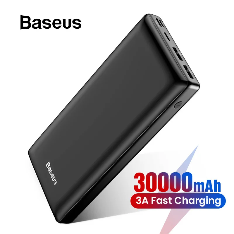 Baseus 30000mAh Power Bank Type-C PD Fast Charging Powerbank External Battery Pack Portable USB Charger For iPhone Xiaomi HUAWEI
Baseus 30000mAh Power Bank Type-C PD Fast Charging Powerbank External Battery Pack Portable USB Charger For iPhone Xiaomi HUAWEI