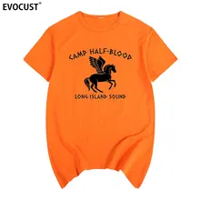 Acampamento Meio Sangue funnny paródia T-shirt de manga curta de Algodão camisa Dos Homens T Novo TEE TSHIRT Das Mulheres Moda unissex(China)