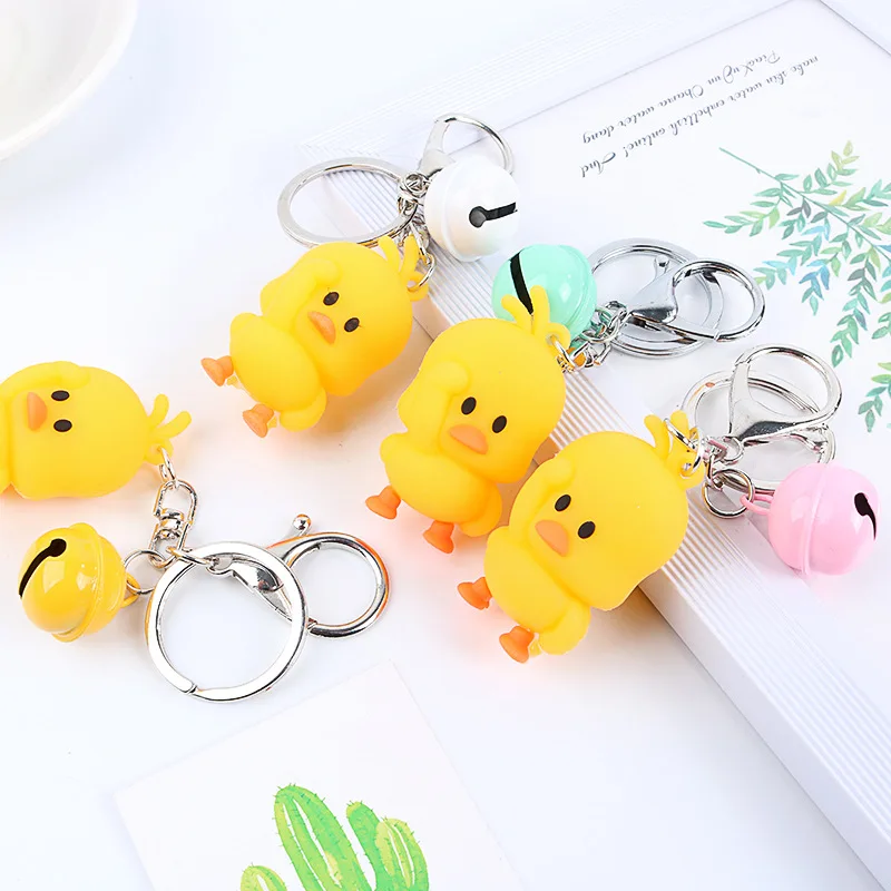 2019 new yellow duck cartoon metal key chain endant with bell gift for girls car key ring cute versatile female bag key chains
2019 new yellow duck cartoon metal key chain endant with bell gift for girls car key ring cute versatile female bag key chains