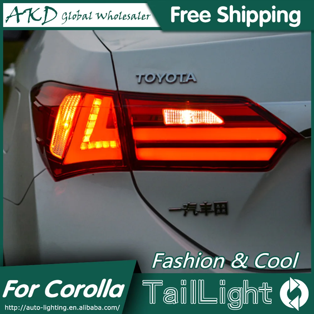 AKD Car Styling for Toyota Corolla Tail Lights 2014 New Corolla LED Tail Light Altis Rear Lamp DRL+Brake+Park+Signal
AKD Car Styling for Toyota Corolla Tail Lights 2014 New Corolla LED Tail Light Altis Rear Lamp DRL+Brake+Park+Signal