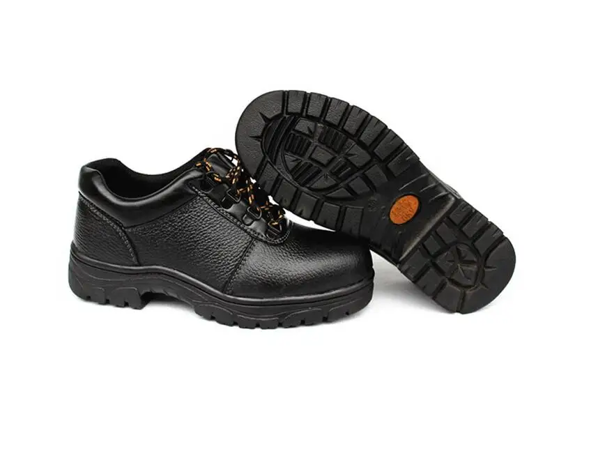 

Microfiber leather breathable anti-mite wear-resistant oil-resistant acid and alkali low to help safety work shoes