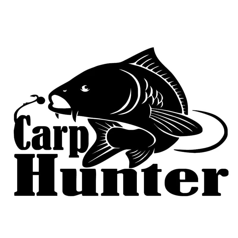 Big Carp 2 Stickers Set Pêche Carpe Crew Carp Hunter voiture bateau deux autocollants