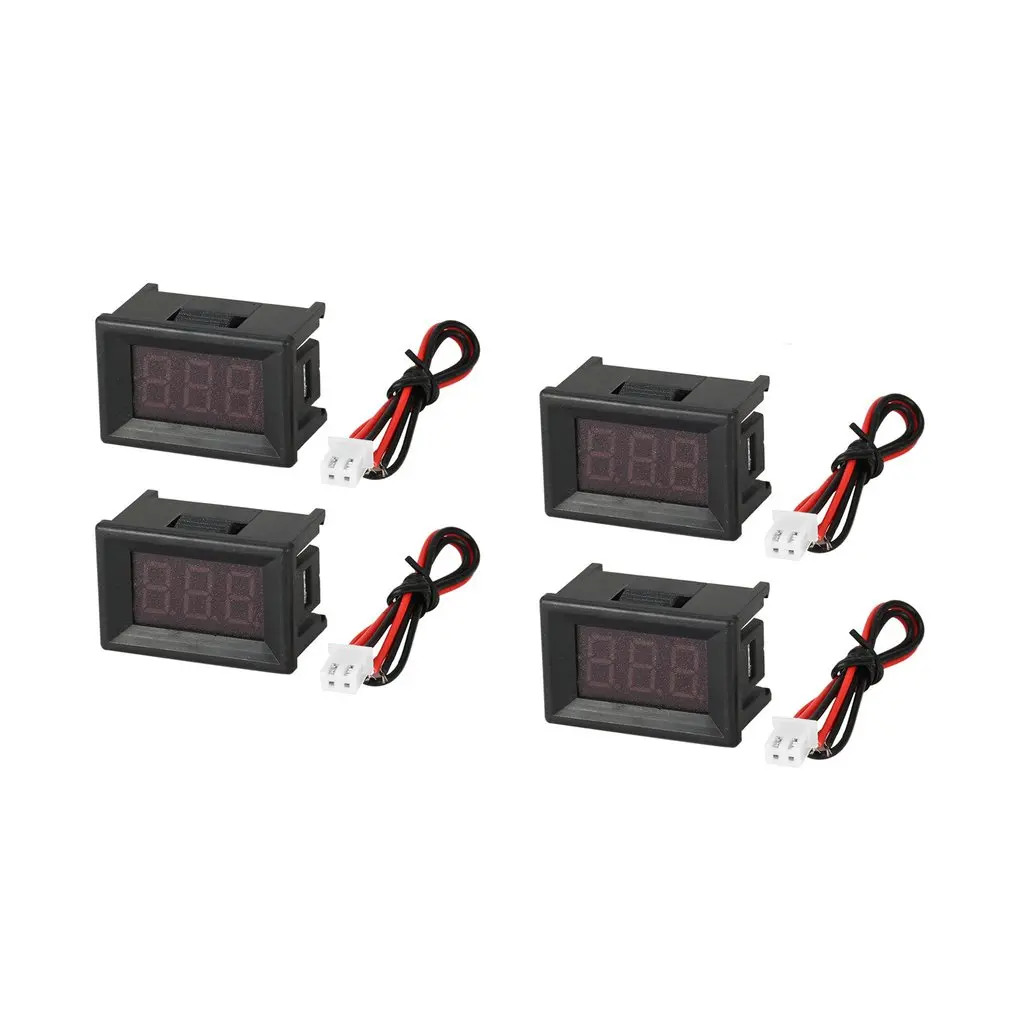 4PCS 2.5-30V 0.36in 2 Wire LED Digital Display Panel Voltmeter Electric Voltage Meter Volt Tester Auto Battery Car Motorcycle
4PCS 2.5-30V 0.36in 2 Wire LED Digital Display Panel Voltmeter Electric Voltage Meter Volt Tester Auto Battery Car Motorcycle