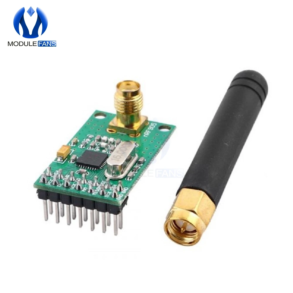 433 868 915 MHz NRF905 Wireless Transceiver Module Transmitter Receiver Board NF905SE With Antenna FSK GMSK Low Power
433 868 915 MHz NRF905 Wireless Transceiver Module Transmitter Receiver Board NF905SE With Antenna FSK GMSK Low Power