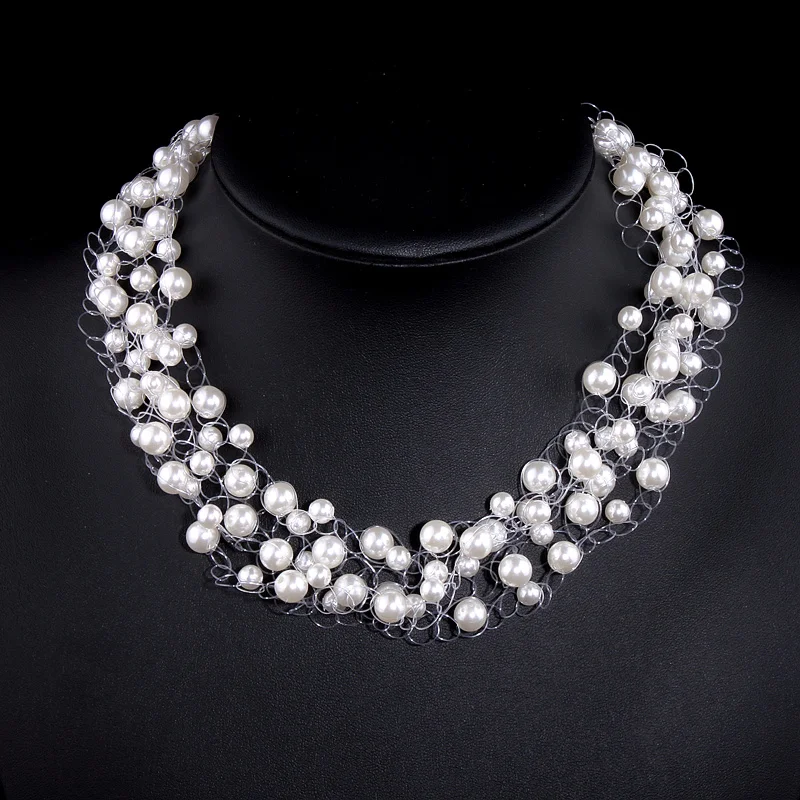 New Multilayer Simulated Pearl Accessories Beads Collar Choker Necklace For Women Wedding Party Jewelry Statement Necklace X1725
New Multilayer Simulated Pearl Accessories Beads Collar Choker Necklace For Women Wedding Party Jewelry Statement Necklace X1725