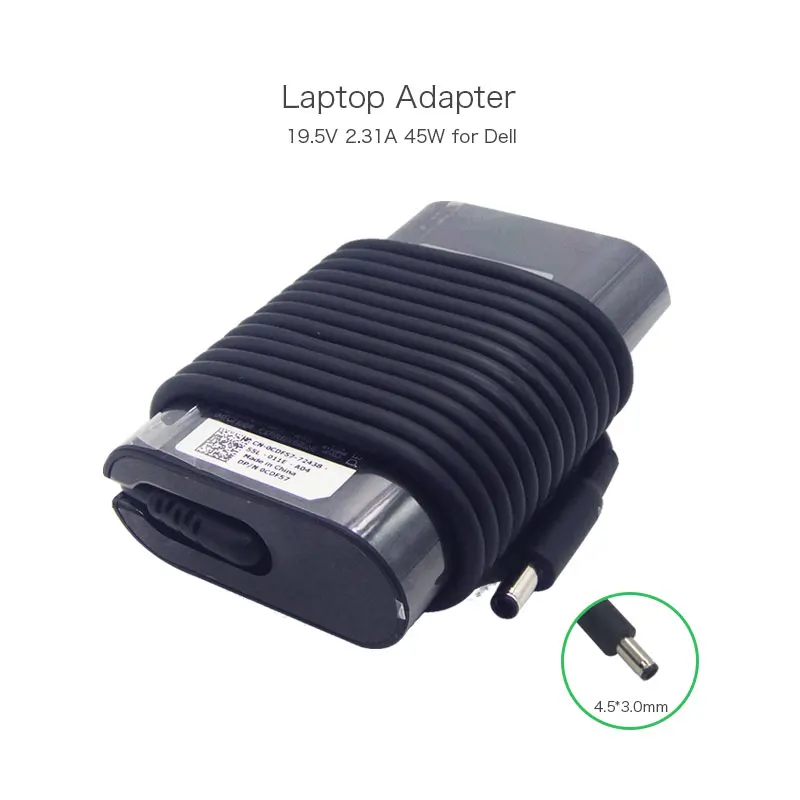 19.5V 2.31A 45W 4.5*3.0mm LA45NM131 KXTTW CDF57 Laptop AC Adapter for Dell XPS 11 12 13 Inspiron 14 (7437) Ultrabook DA45NM131
19.5V 2.31A 45W 4.5*3.0mm LA45NM131 KXTTW CDF57 Laptop AC Adapter for Dell XPS 11 12 13 Inspiron 14 (7437) Ultrabook DA45NM131