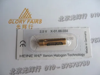HEINE XHL #034 2.5V bulb,X-01.88.034 Xenon Halogen Technology,Alpha Mini2000 dermatoscope illuminated loupe ,X-001.88.034 lamp