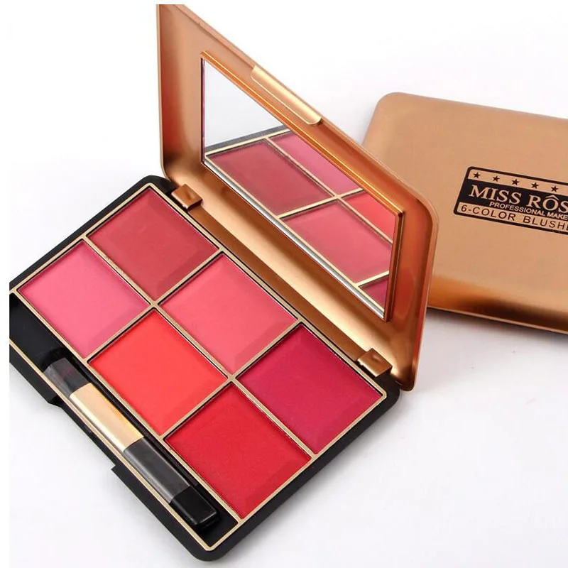 MISS ROSE High Quality Makeup Face Sleek Blush Powder Palette 6 Colors Colorete Contour Bronzer Pincel Maquiagem Rouge Blusher
MISS ROSE High Quality Makeup Face Sleek Blush Powder Palette 6 Colors Colorete Contour Bronzer Pincel Maquiagem Rouge Blusher