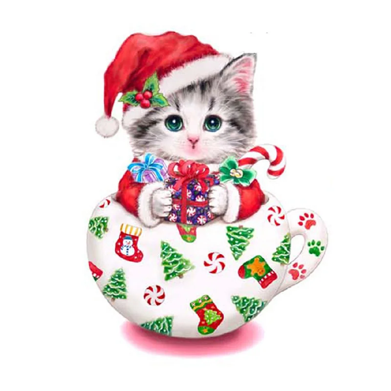 New Full Square Diamond 5D DIY Diamond Painting "Christams Kitten" Embroidery Cross Stitch Rhinestone Mosaic Painting Gift KBL
New Full Square Diamond 5D DIY Diamond Painting "Christams Kitten" Embroidery Cross Stitch Rhinestone Mosaic Painting Gift KBL