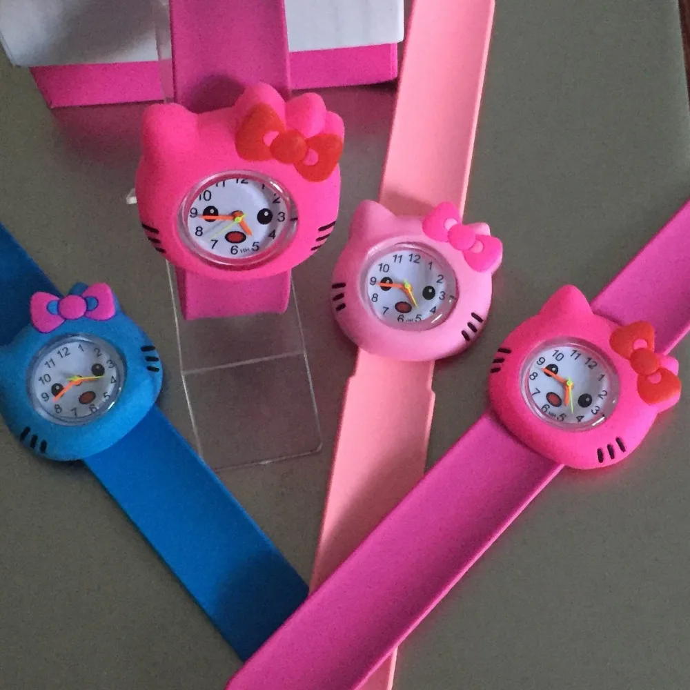 10 candy colors Hot Pink/rose/Color Hello Kitty Slap Watch Girls Cartoon kids Watch Silicone Rubber Wrist Watch
10 candy colors Hot Pink/rose/Color Hello Kitty Slap Watch Girls Cartoon kids Watch Silicone Rubber Wrist Watch