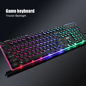 New USB Wired Keyboard Desktop Computer PC Backlight colorful Gaming keyboard Toetsenbord teclado 104 keys for Win 10 8 7
New USB Wired Keyboard Desktop Computer PC Backlight colorful Gaming keyboard Toetsenbord teclado 104 keys for Win 10 8 7