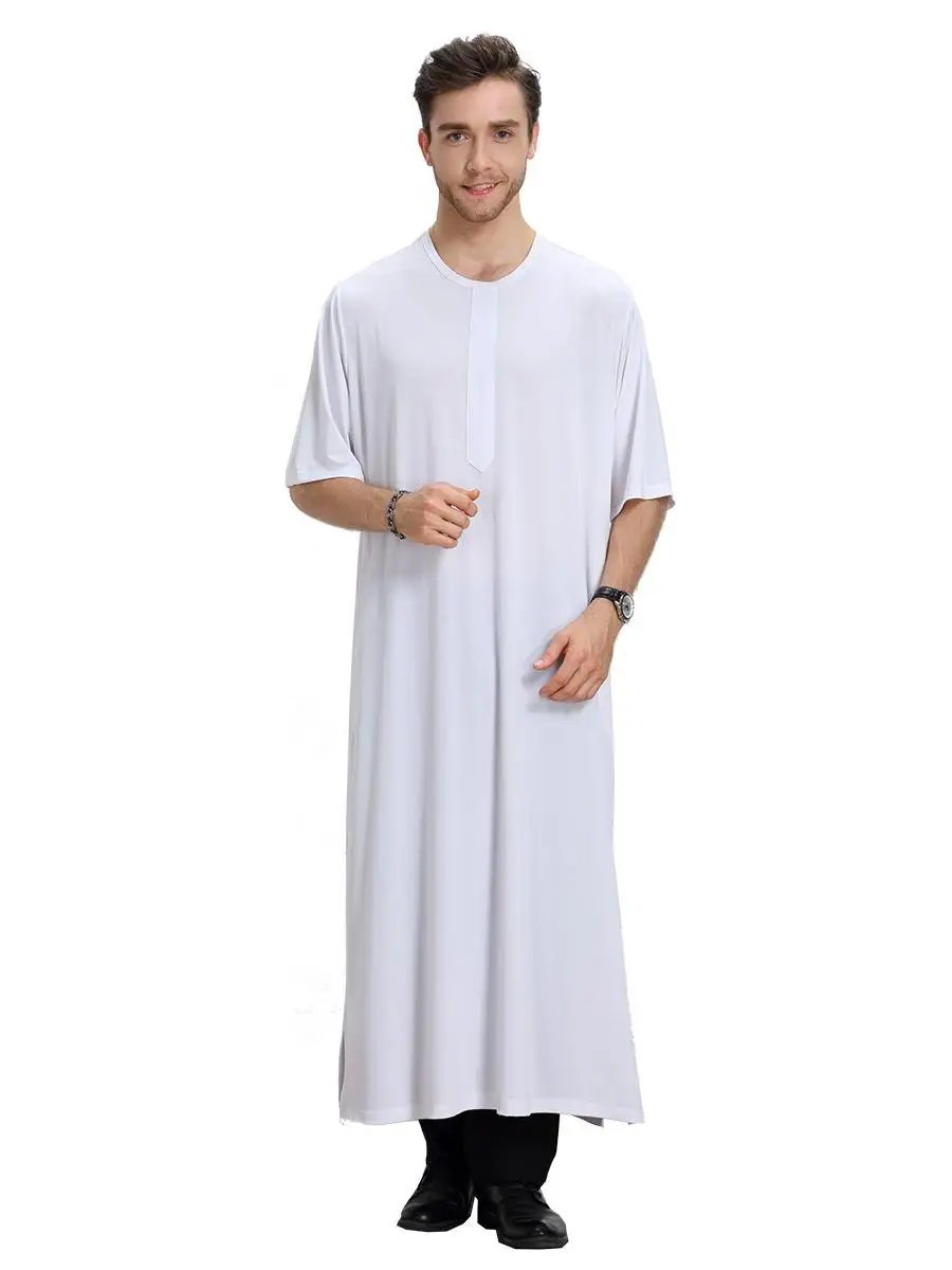 Mens Saudi Thobe Robe Short Sleeve Abaya Saudi Dishdasha Arabic Kaftan Dress Summer Dubai Ramadan Turkey Middle East Clothing Ne
Mens Saudi Thobe Robe Short Sleeve Abaya Saudi Dishdasha Arabic Kaftan Dress Summer Dubai Ramadan Turkey Middle East Clothing Ne