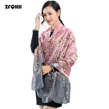 ZFQHJJ Women Scarf Luxury Brand Pink Little Flora Prints Spring Autumn Shawls Wraps Elegant Bandana Women Silk Scarf For Women
ZFQHJJ Women Scarf Luxury Brand Pink Little Flora Prints Spring Autumn Shawls Wraps Elegant Bandana Women Silk Scarf For Women