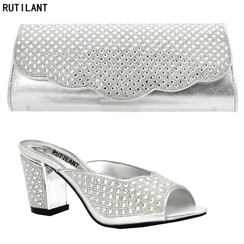 Latest New Arrival Italian Ladies Shoes and Bags To Match Set Decorated with Rhinestone African Wedding Shoes and Bag Set in2018
Latest New Arrival Italian Ladies Shoes and Bags To Match Set Decorated with Rhinestone African Wedding Shoes and Bag Set in2018