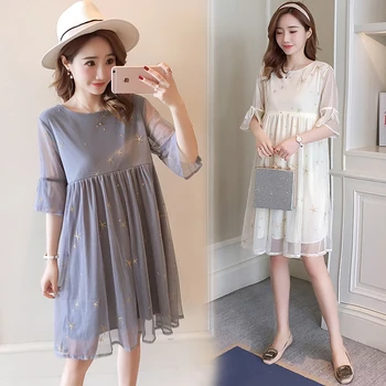 Nursing Dress Women Short Sleeve Embroidery MeshBreastfeeding Summer Dress for Feeding Maternity Pregnancy Clothes Plus Size
Nursing Dress Women Short Sleeve Embroidery MeshBreastfeeding Summer Dress for Feeding Maternity Pregnancy Clothes Plus Size