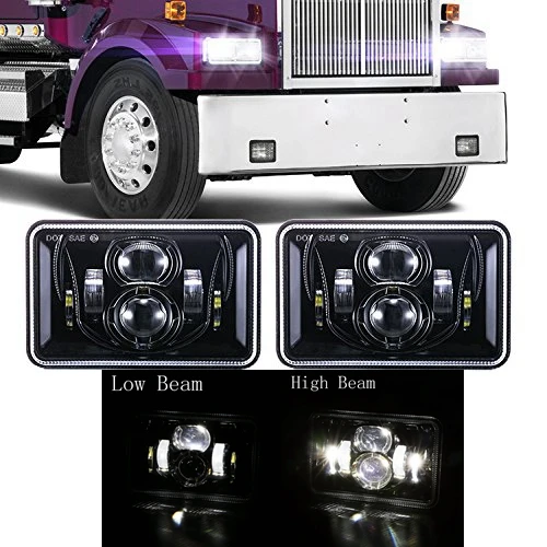 1/2/4PCS 4x6 LED Truck Headlights for Kenworth T800 T400 T600 W900B W900L Classic 120/132 HK Classic Projector Headlamps Replace
1/2/4PCS 4x6 LED Truck Headlights for Kenworth T800 T400 T600 W900B W900L Classic 120/132 HK Classic Projector Headlamps Replace