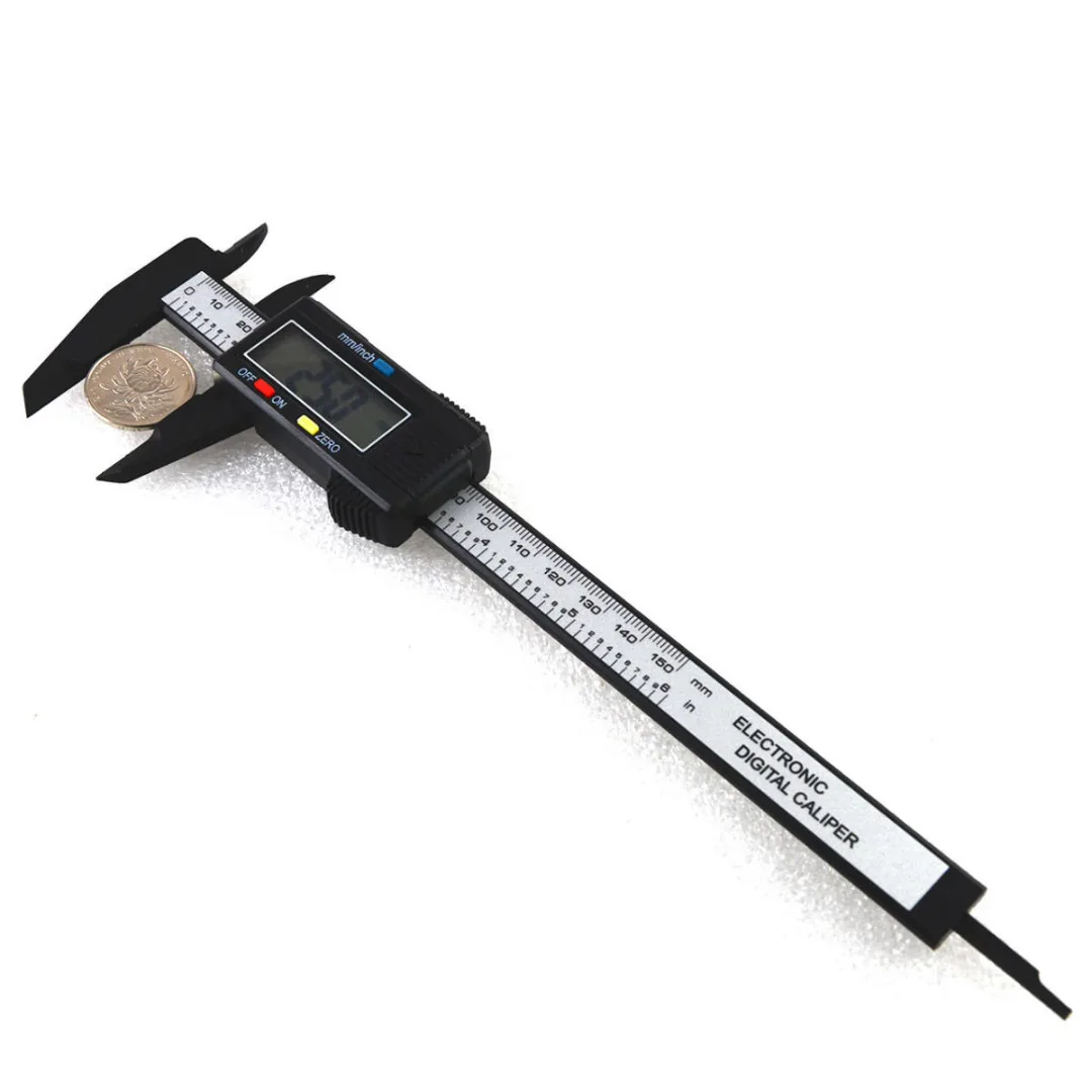Black/Silver Electronic Measurement Gauge Vernier Caliper For Tool 6 Inch LCD Digital Caliper Micrometer 150 mm
Black/Silver Electronic Measurement Gauge Vernier Caliper For Tool 6 Inch LCD Digital Caliper Micrometer 150 mm