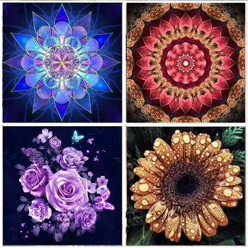 5D Diamond Painting Full Diamond Mandala Flower DIY Embroidery Set Mosaic Cross Stitch picture Rhinestone Home Decoration Gifts
5D Diamond Painting Full Diamond Mandala Flower DIY Embroidery Set Mosaic Cross Stitch picture Rhinestone Home Decoration Gifts
