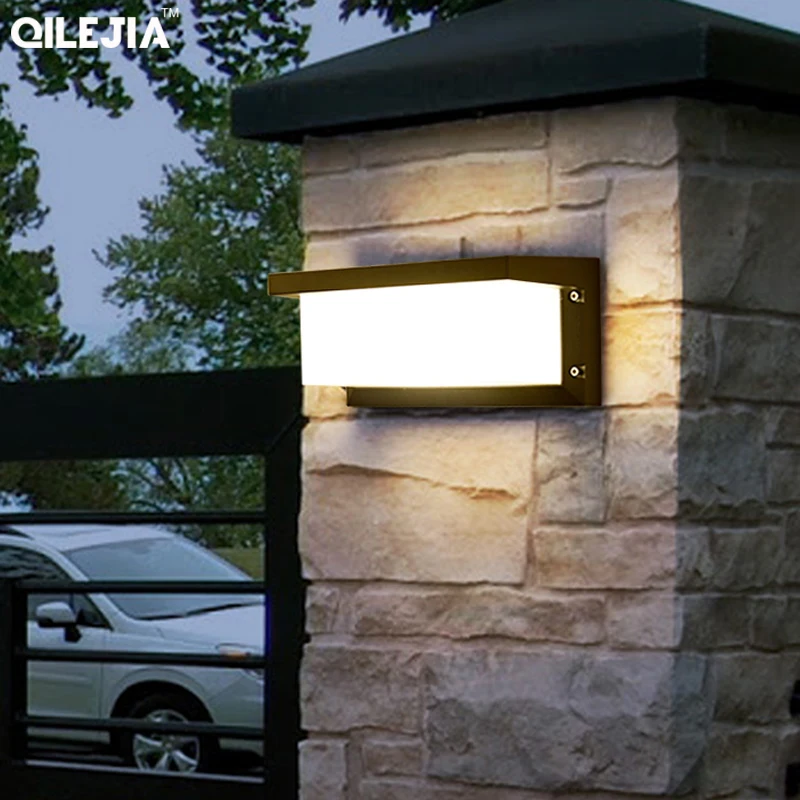Waterproof led Wall Lamp Garden outdoor Decoration front door Lighting Sconce AC85-260V Luminaire black lampshade fixture
Waterproof led Wall Lamp Garden outdoor Decoration front door Lighting Sconce AC85-260V Luminaire black lampshade fixture