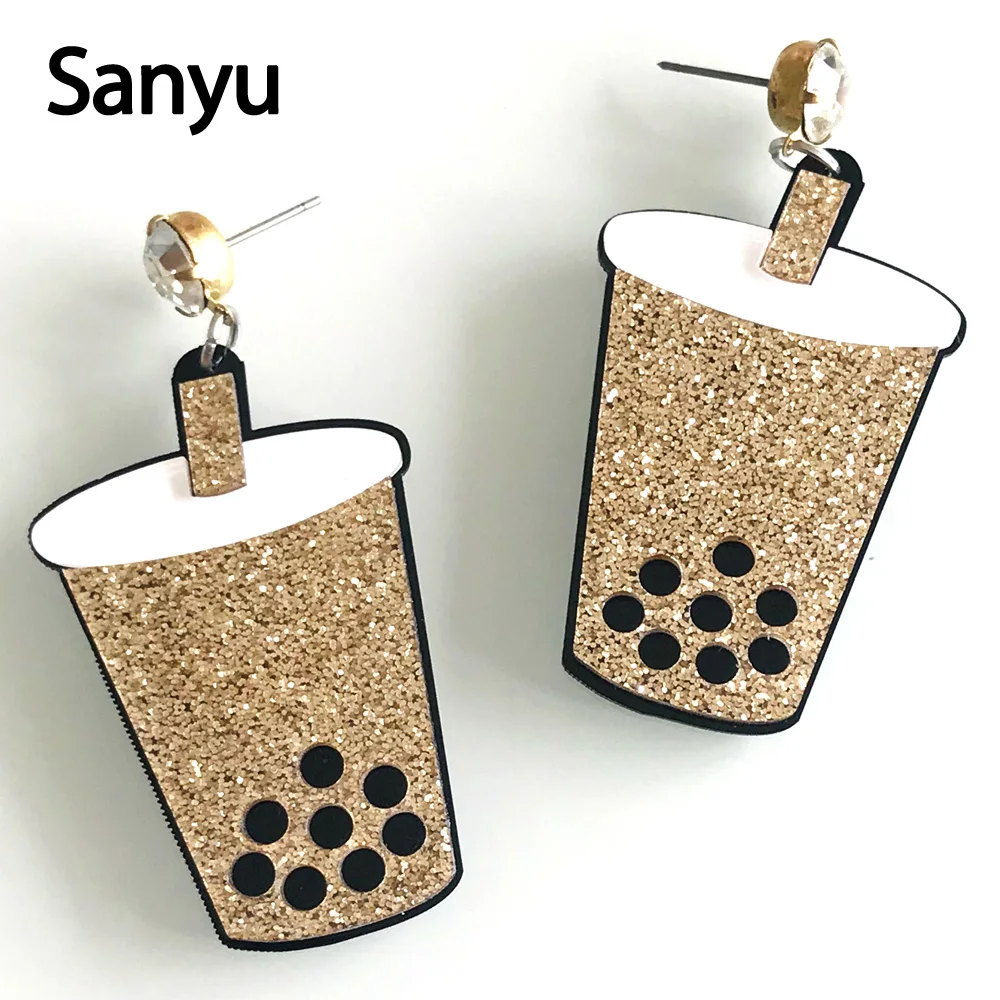 Exaggerated Lovely Purple Brown Bubble Tea Funny Food Acrylic Drop Earrings for Female Glitter Powder Pearl Dangle Earrings 2019
Exaggerated Lovely Purple Brown Bubble Tea Funny Food Acrylic Drop Earrings for Female Glitter Powder Pearl Dangle Earrings 2019