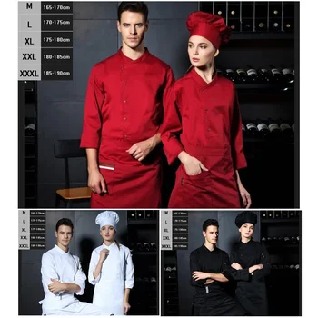 10pc s high quality Canteen kitchen kitchen clothing male white chef wear long sleeves Hotel Restaurant restaurant uniforms
10pc s high quality Canteen kitchen kitchen clothing male white chef wear long sleeves Hotel Restaurant restaurant uniforms