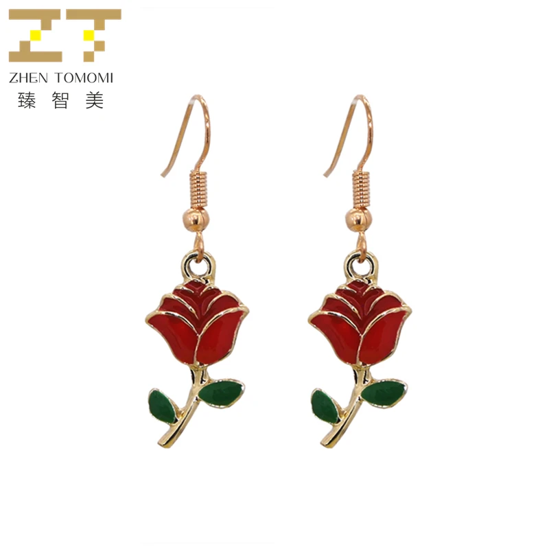 2019 New Arrivals Hot Fashion Bijoux Wholesale Long Statement Earrings Red Roses Pendants Flower Drop Earrings For Women Jewelry
2019 New Arrivals Hot Fashion Bijoux Wholesale Long Statement Earrings Red Roses Pendants Flower Drop Earrings For Women Jewelry
