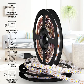 Strip Led 5V Neon Ribbon SMD 2835 Under Cabinet Light USB Power Led Wireless 0.5M 1M 2M 3M 4M 5M Tira Led Stairs Home Night Lamp
Strip Led 5V Neon Ribbon SMD 2835 Under Cabinet Light USB Power Led Wireless 0.5M 1M 2M 3M 4M 5M Tira Led Stairs Home Night Lamp