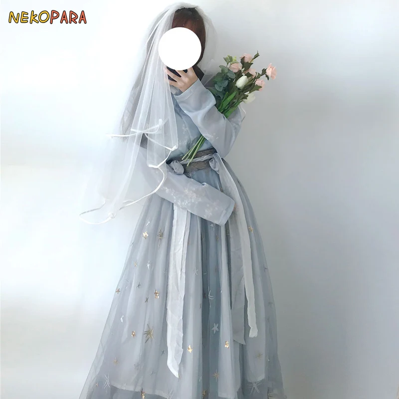 The Milky Way--Elegant Woman's Hanfu Chinese Tradition Style Hanayome Chiffon Vintage Gorgerous Dress 2Pcs Set
The Milky Way--Elegant Woman's Hanfu Chinese Tradition Style Hanayome Chiffon Vintage Gorgerous Dress 2Pcs Set