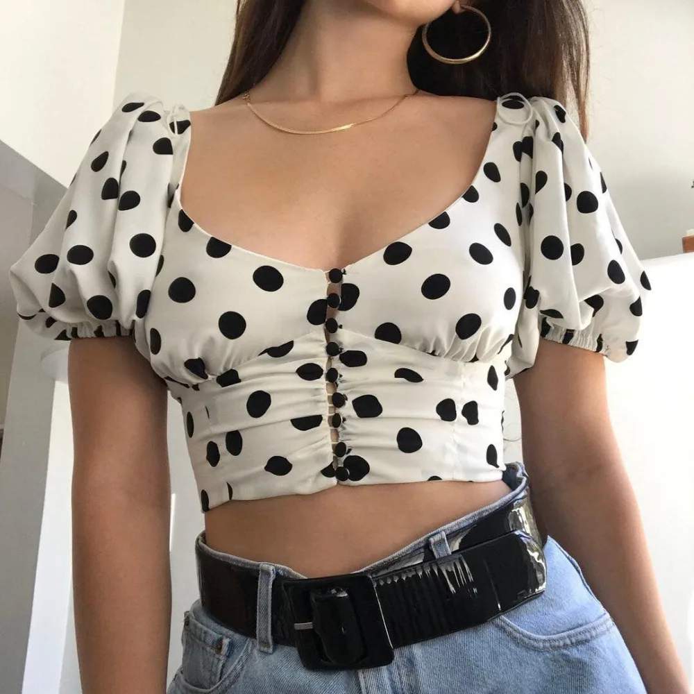 Liva Sexy Square Collar Blouse Women Polka Dot blusas mujer de moda 2018 Puff Sleeve womens tops and blouses
Liva Sexy Square Collar Blouse Women Polka Dot blusas mujer de moda 2018 Puff Sleeve womens tops and blouses
