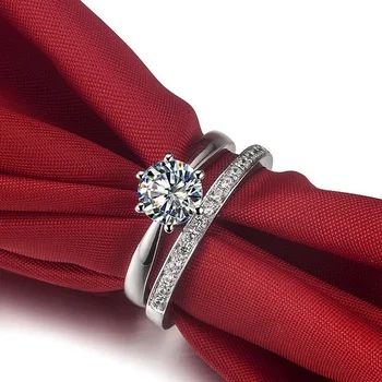 Popular Solid White Gold 2Carat Engagement Solitaire 14K Rings Set Wedding Band Semi Mount Female Rings Set for Women
Popular Solid White Gold 2Carat Engagement Solitaire 14K Rings Set Wedding Band Semi Mount Female Rings Set for Women