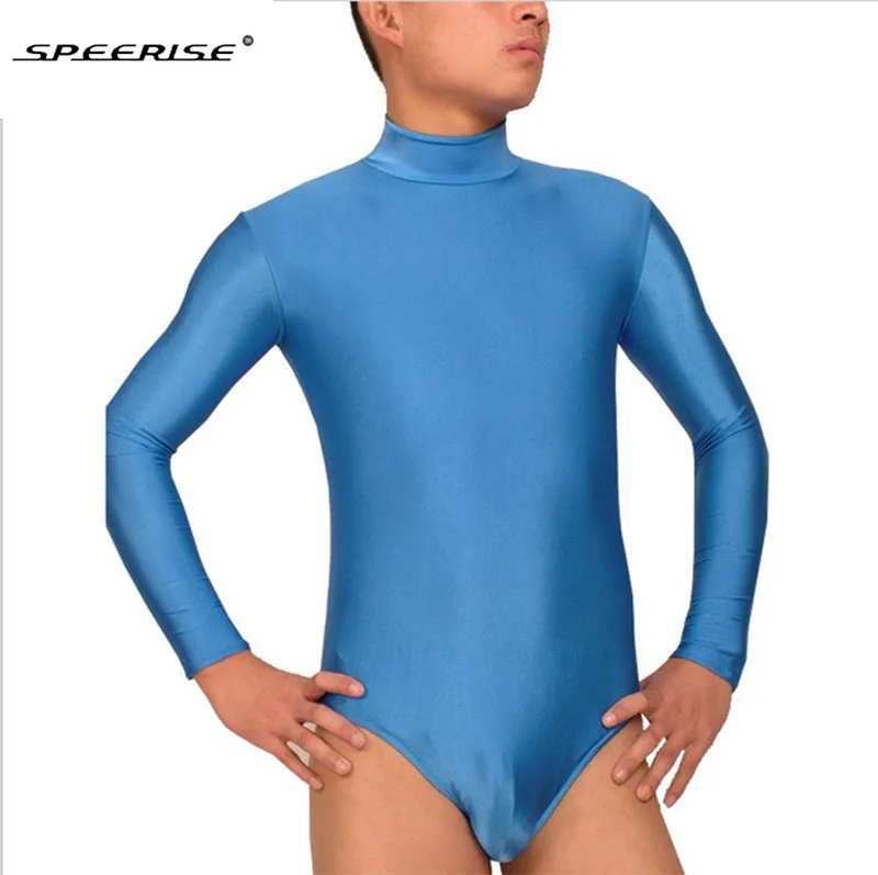 Adult Spandex Lycra Mock Neck Leotard Mens Long Sleeve Short Unitard Bodysuit Dance Costumes Men Zipper Back Body Suit Dancewear
Adult Spandex Lycra Mock Neck Leotard Mens Long Sleeve Short Unitard Bodysuit Dance Costumes Men Zipper Back Body Suit Dancewear