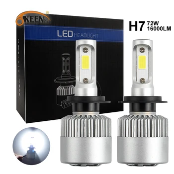 OKEEN 2PCs S2 H7 H4 LED Bulb Car Headlight H11 H1 H13 H3 H27 9005/HB3 9006/HB4 9007 Hi-Lo Beam 72W 8000LM Auto Headlamp LEDs
OKEEN 2PCs S2 H7 H4 LED Bulb Car Headlight H11 H1 H13 H3 H27 9005/HB3 9006/HB4 9007 Hi-Lo Beam 72W 8000LM Auto Headlamp LEDs