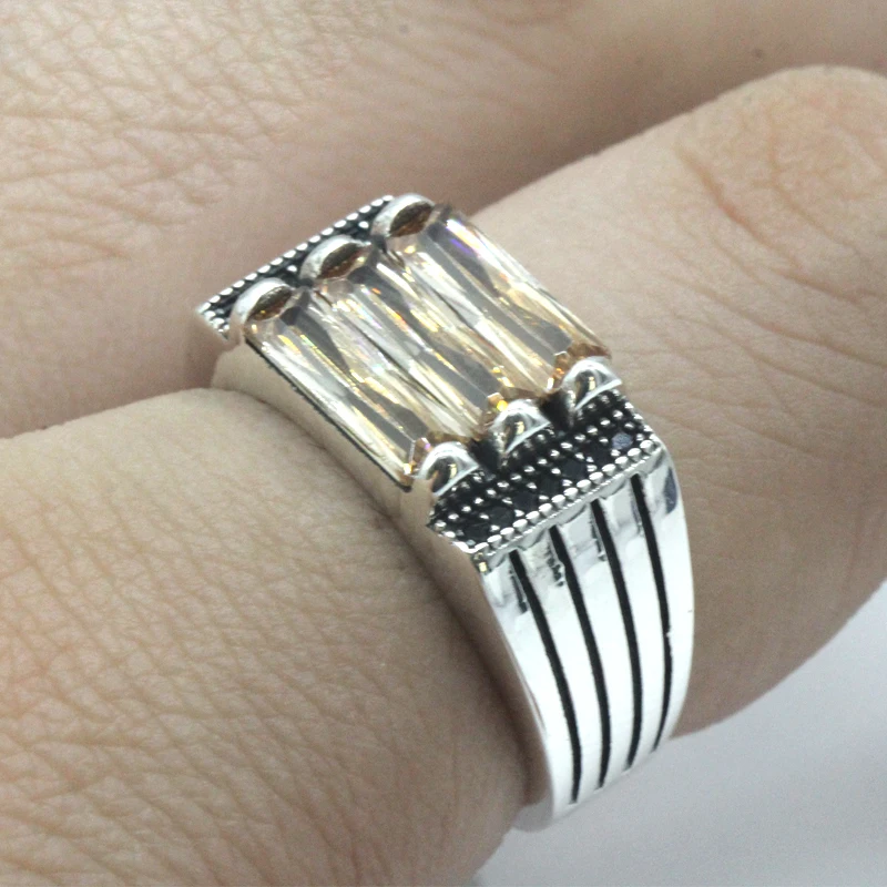 Men Stone Ring 925 Sterling Silver 3 Pieces Rectangle Zircon Black CZ Geometric Punk Rock Cool Finger Ring For Men Fine Jewelry
Men Stone Ring 925 Sterling Silver 3 Pieces Rectangle Zircon Black CZ Geometric Punk Rock Cool Finger Ring For Men Fine Jewelry